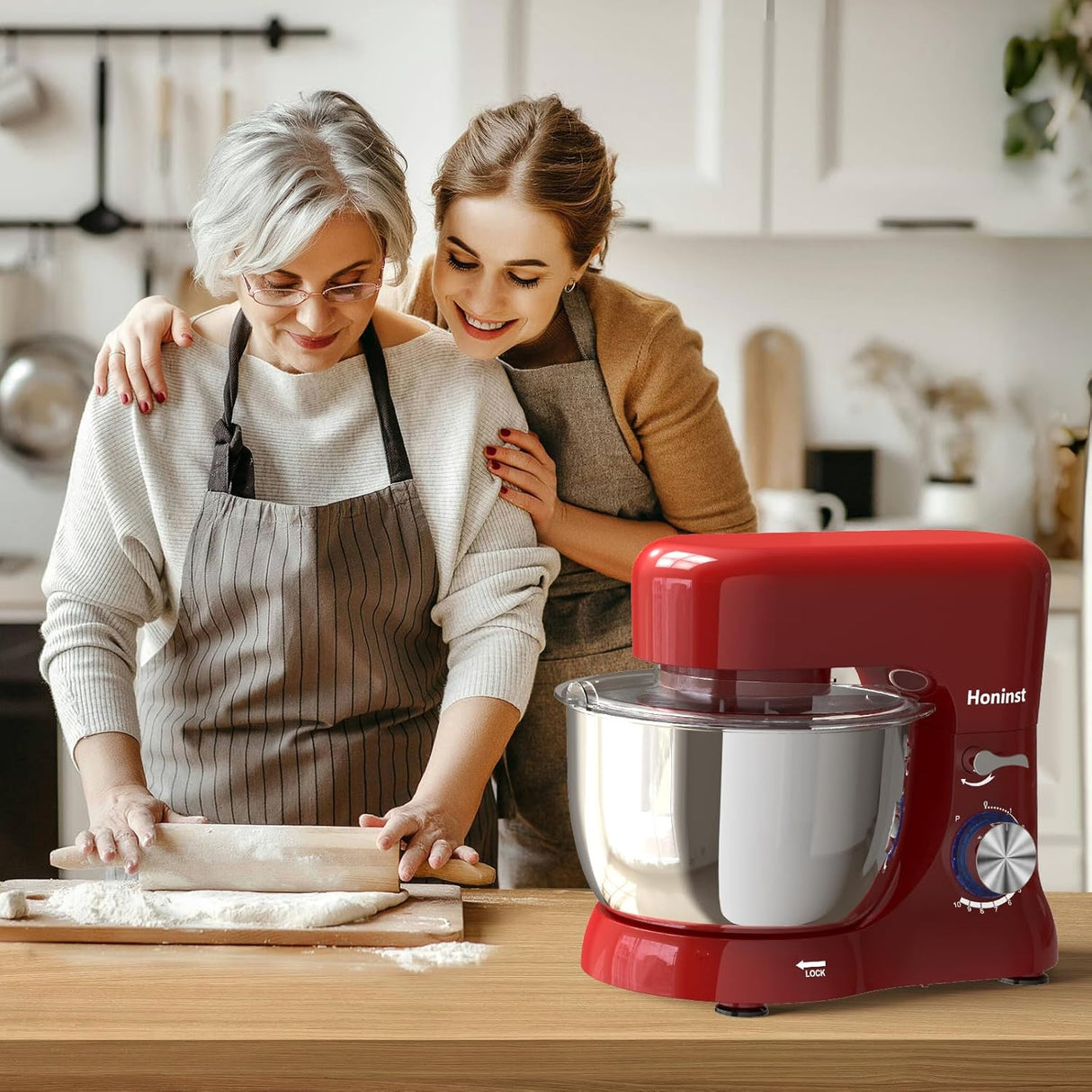 Batidora de pie 3 en 1 10 velocidades 660W 6QT, modelo 660W