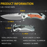 Cuchillo de bolsillo de supervivenciade para hombres