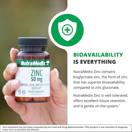 Suplementos Zinc 50 mg  inmunológico piel y antioxidante 60u