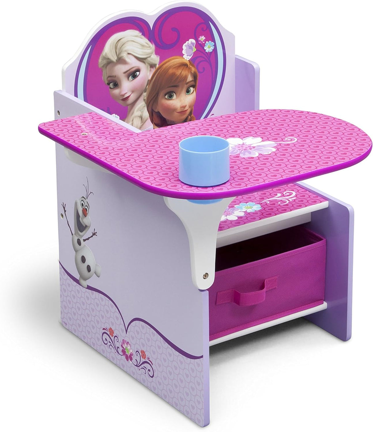 Mesa de Escritorio con silla y compartimento diseño Frozen