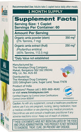 Suplemento Himalaya Antioxidante natural orgánico 60 cápsulas
