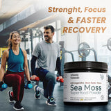 Atlantic Naturals Polvo de Sea Moss con Ashwagandha y Maca - 150g