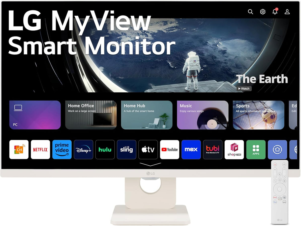 Monitor LG 27SR50F-W 27 FHD IPS, webOS 23, HDR 10, Bluetooth