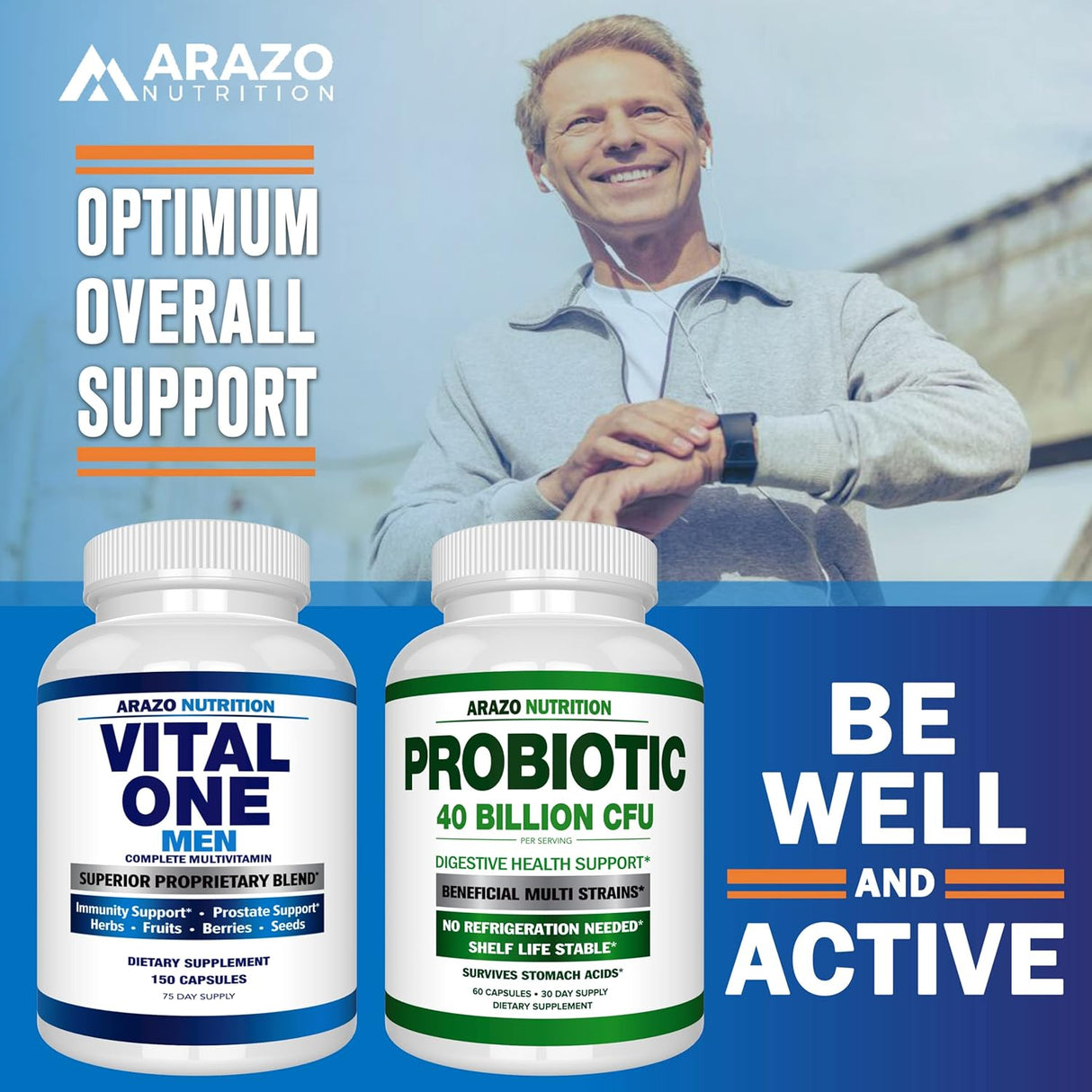 Suplemento Vita One para hombre integral multivitamínico