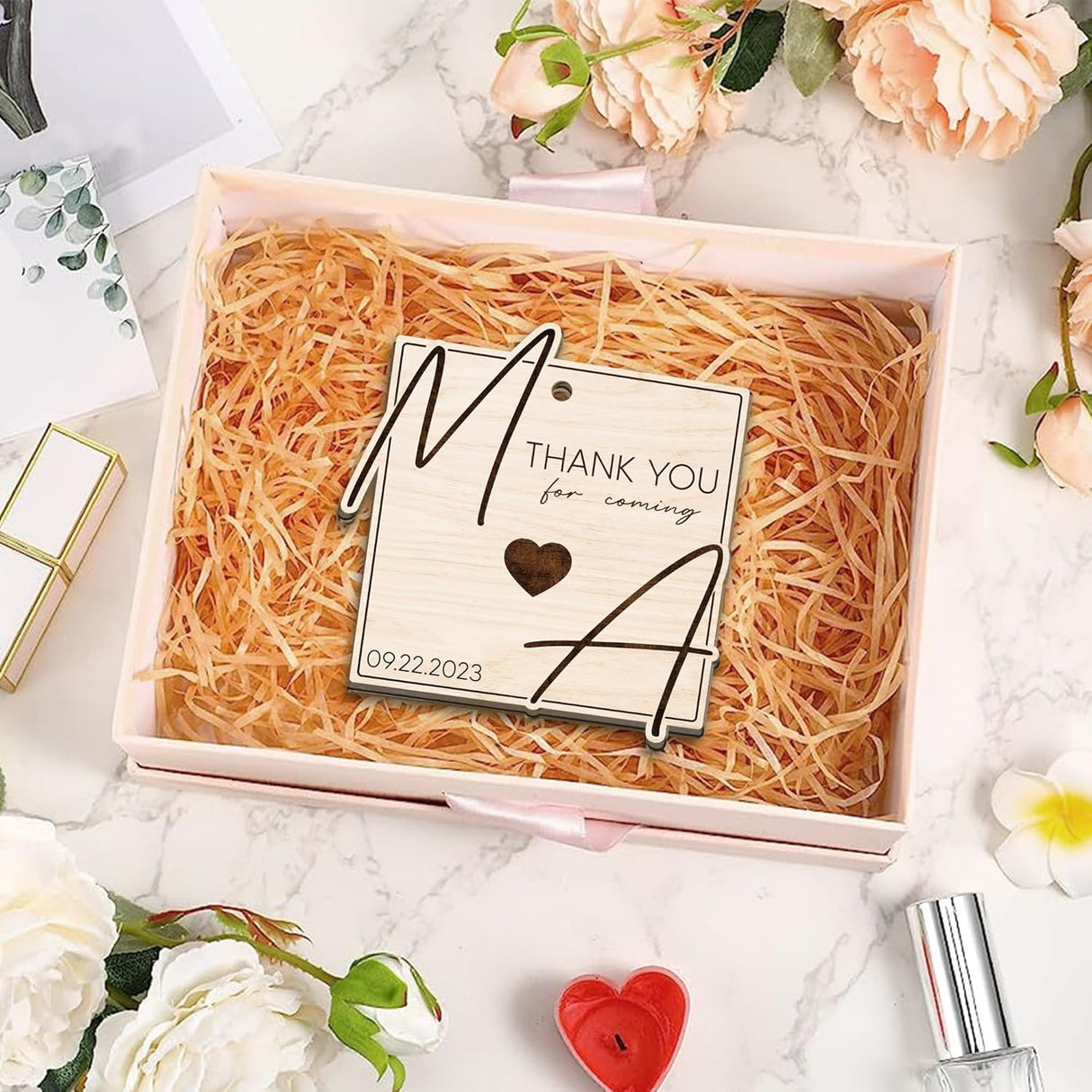 Adornos de Boda Personalizados Recuerdos de Madera para Bodas