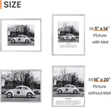 Marco de fotos 16x20, admite 11x14 con paspartú o sin él