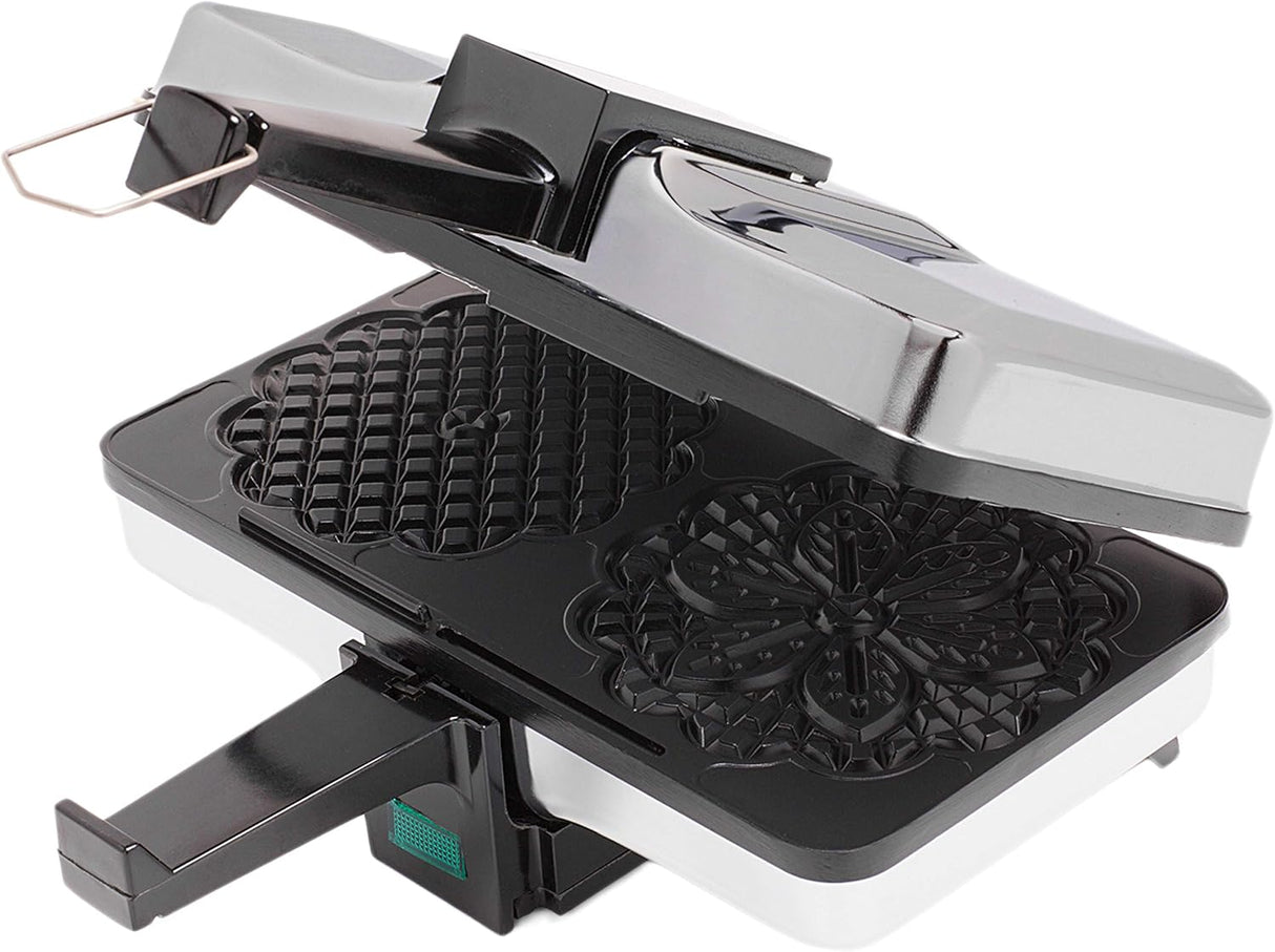 Máquina de Pizzelle - Prensa Eléctrica - Doble 5 - Fácil uso