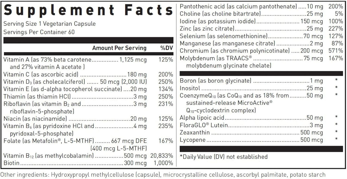 Suplemento Multivitamínico Douglas Laboratories Ultra Preventive 1