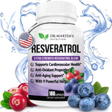Suplemento Resveratrol extra fuerte 1568mg  180 cápsulas