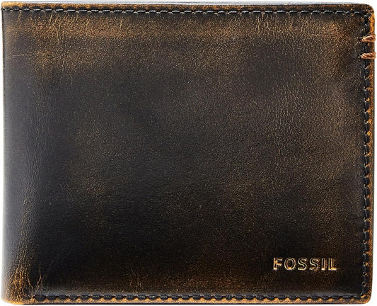 Billetera bifold de cuero con ID Fossil, modelo ML3882001