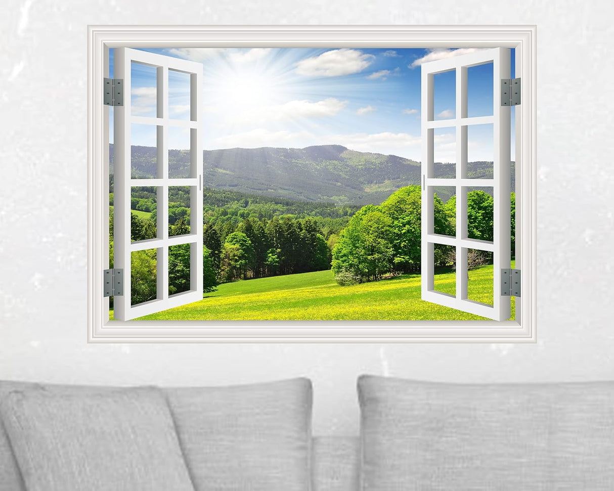 Sticker de Ventana Falsa FLFK, Mural Decorativo 16x24