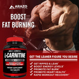Suplemento L-carnitina, 120 tabletas con aminoácido