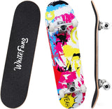 Skateboard Completo 31"x7.88", 7 Capas, Doble Kick, Principiantes