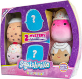 Peluches Squishville Sweet Tooth Squad - Bernice, Chanel, Cinnamon, Carmelita, Maya y Clara