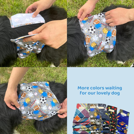 BLIWINPT Pañales reutilizables para perros machos absorción