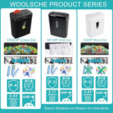 Woolsche Trituradora de Papel 10 Hojas Corte Cruzado P-4