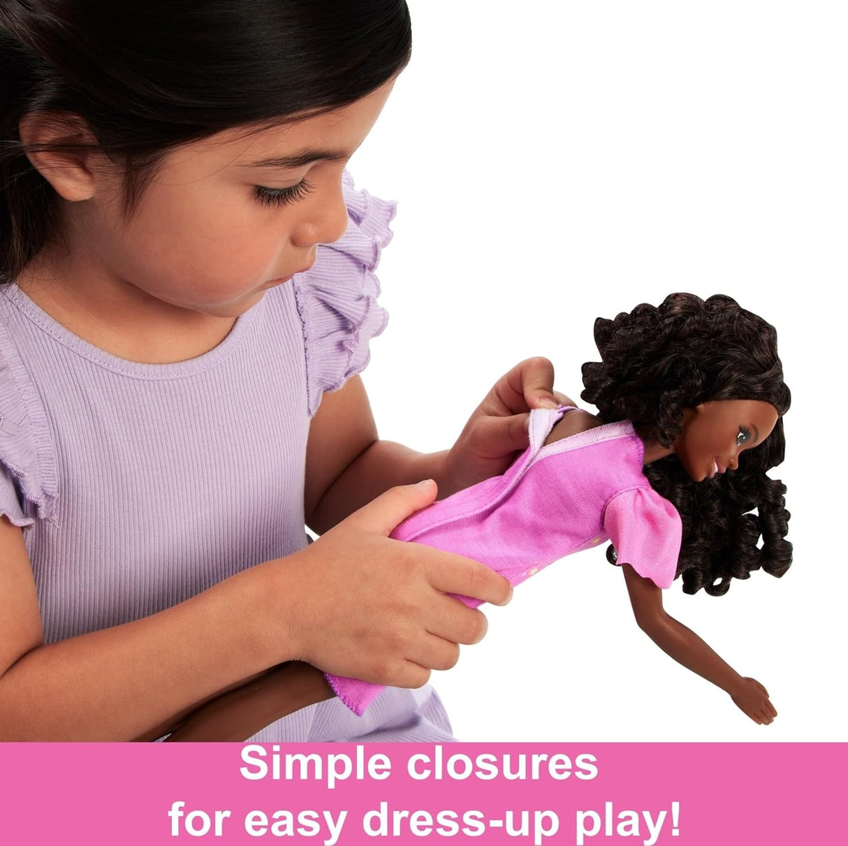 Barbie: Muñeca Preescolar Brooklyn con Cuerpo Flexible y Accesorios