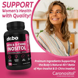 Suplemento de Inositol y D-Chiro en Cápsulas, 40:1, 120 cápsulas