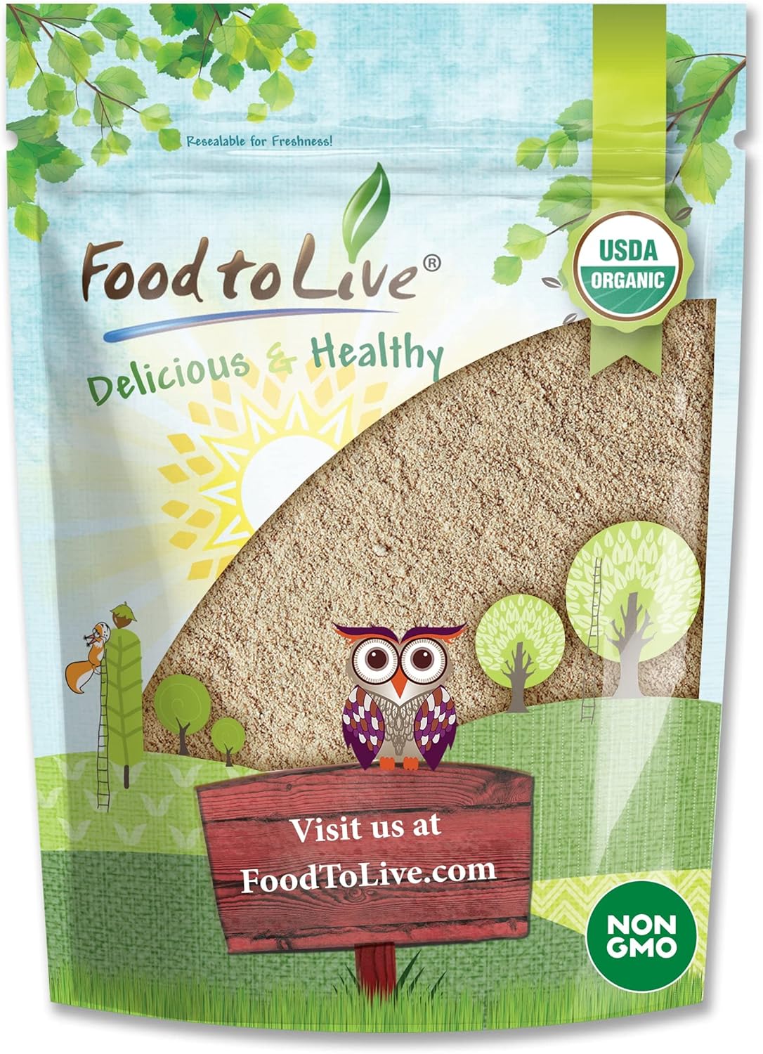 Polvo de Raíz de Ashwagandha, Food to Live, Orgánico, 3 lbs