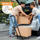 Carretilla Plegable Ronlap, Capacidad 500lbs, 6 Ruedas, Modelo