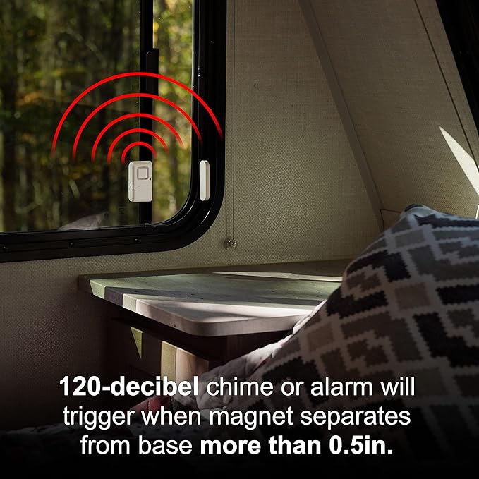 Alarma de Seguridad para Ventanas y Puertas, Inalámbrica, 45989