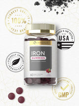 Suplemento Carlyle Gomitas de hierro Vitaminas  complejo B