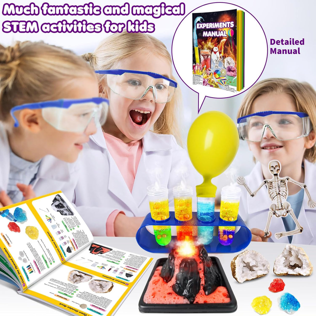 Kit de Experimentos UNGLINGA 150 Proyectos S.T.E.M.