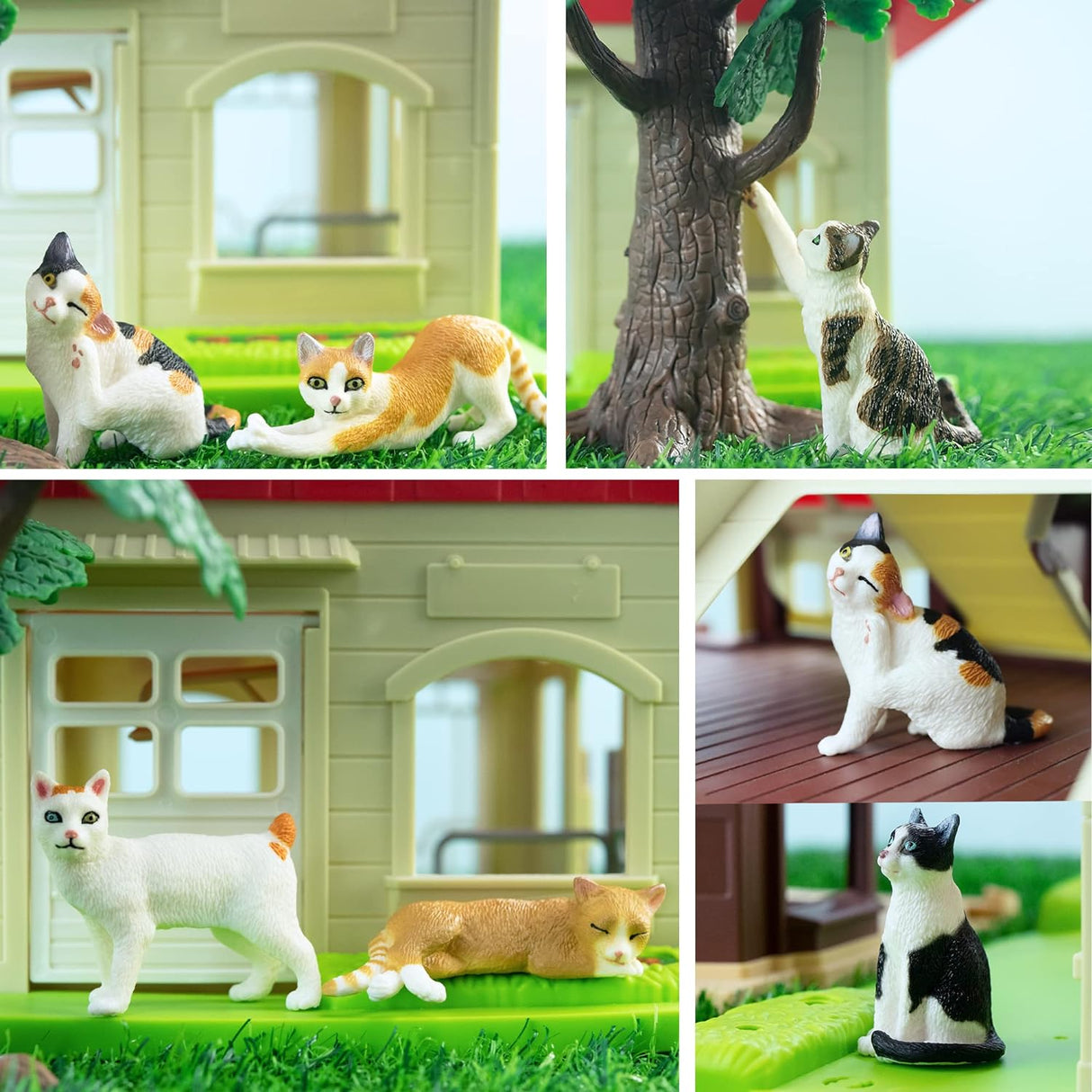 Juego de Figuras de Gato Educativas para Niños y Niñas