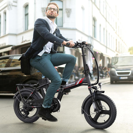 Bicicleta Eléctrica Vivi Gopina, 350W, Plegable, 40 Millas