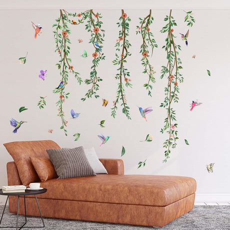 Vinilos de Pared Hojas y Flores - Decoración Familiar