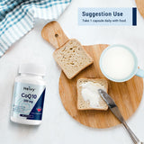 CoQ10 200mg Suplemento para Corazón, 60 Cápsulas Veganas
