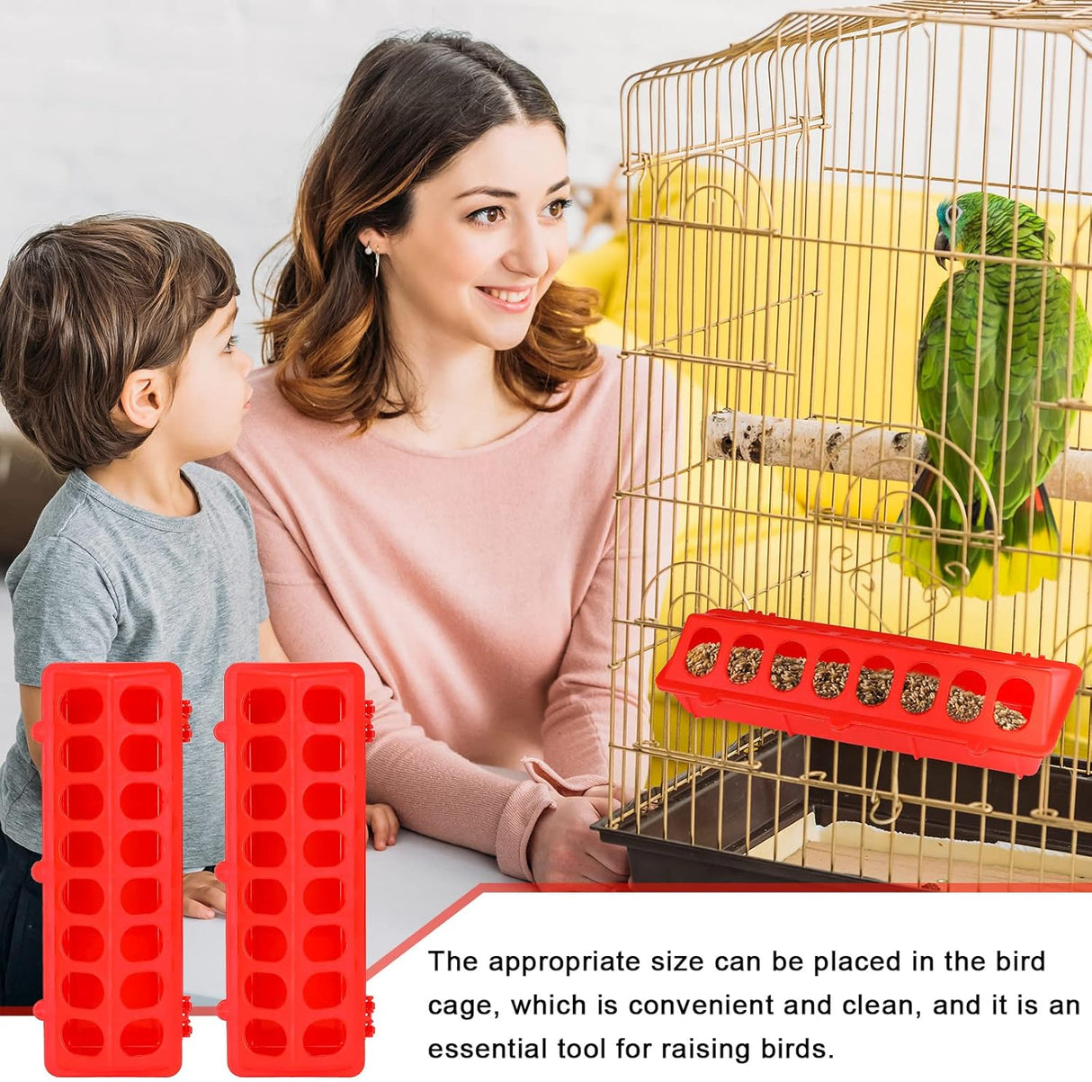 Comederos de plástico para aves de corral pequeños  4 pack