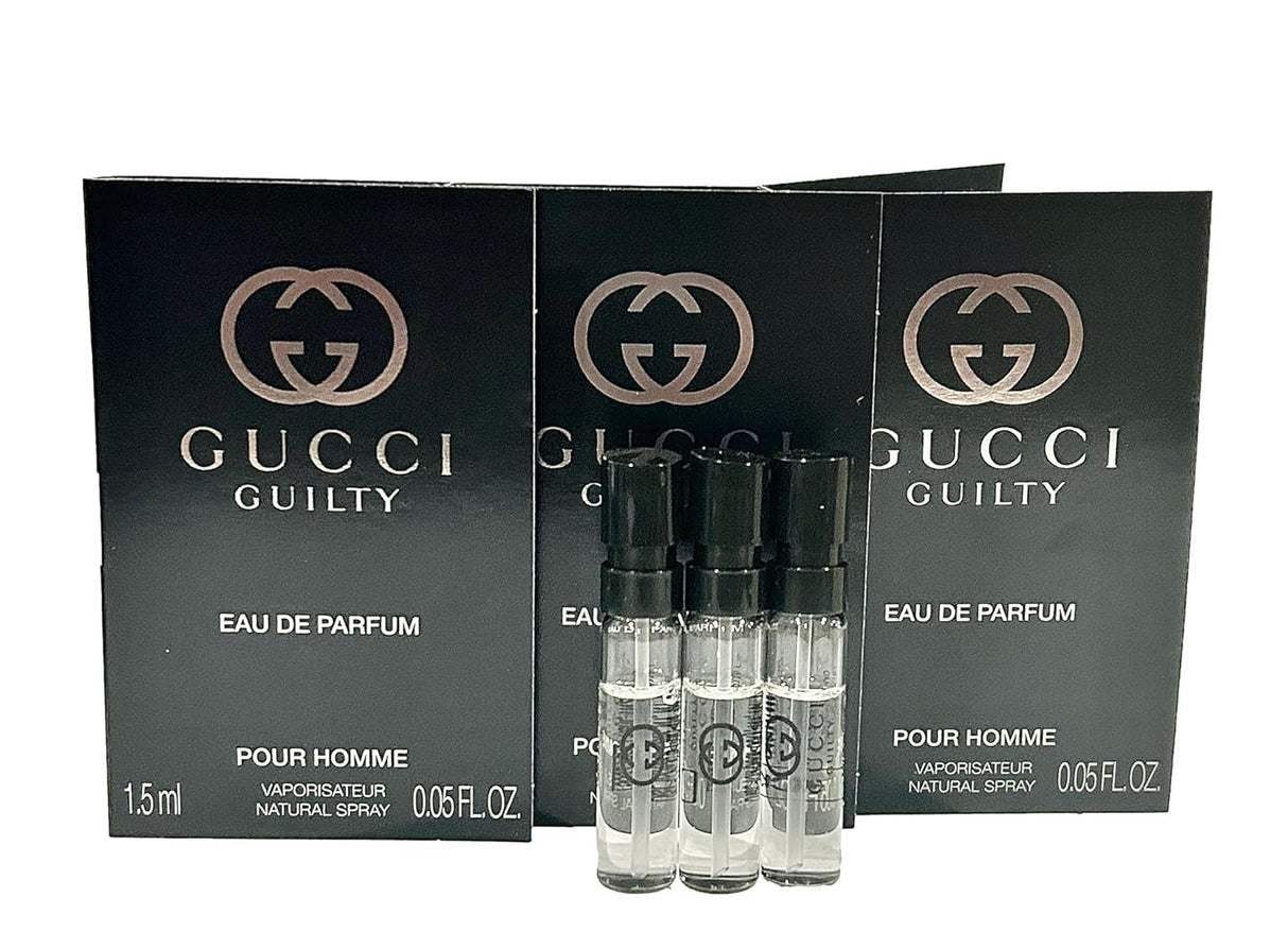 Eau de Parfum Guilty Pour Homme Muestra Mini 1.5 ML - Juego de 3