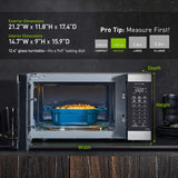 Horno microondas Panasonic NN-SU66LS 1100W, 1.3 cu ft, Sensor
