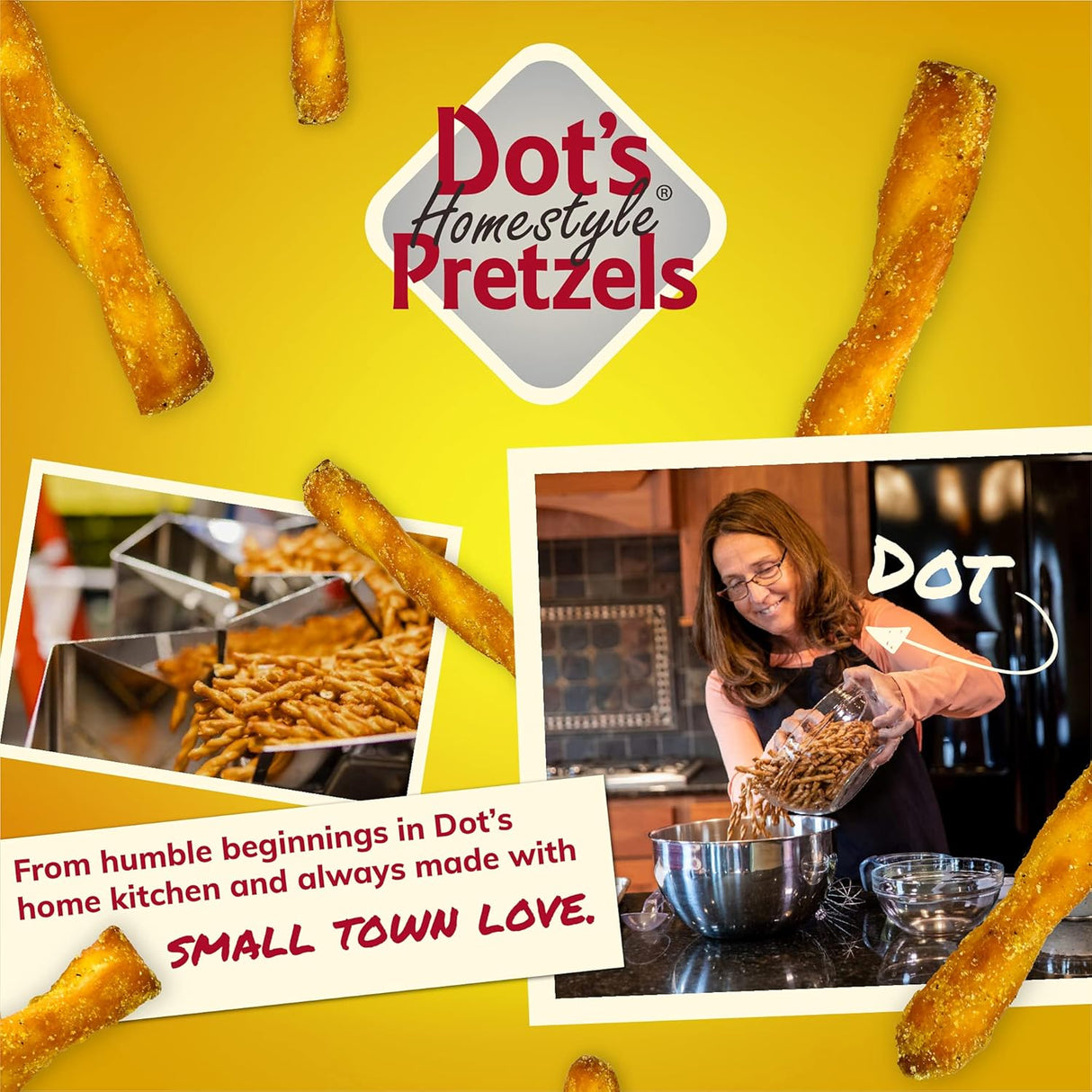 Pretzels Caseros Sazonados, Torsiones, Tamaño Snack, Pack Variado