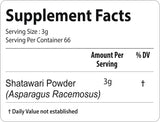 Shatavari Polvo (espárragos racemosus) | Tónico natural para la salud de las mujeres | Suplemento de hierbas para mujeres | (7 onzas) | Tónico uterino | Promueve la fuerza | Sin OMG | Sin gluten