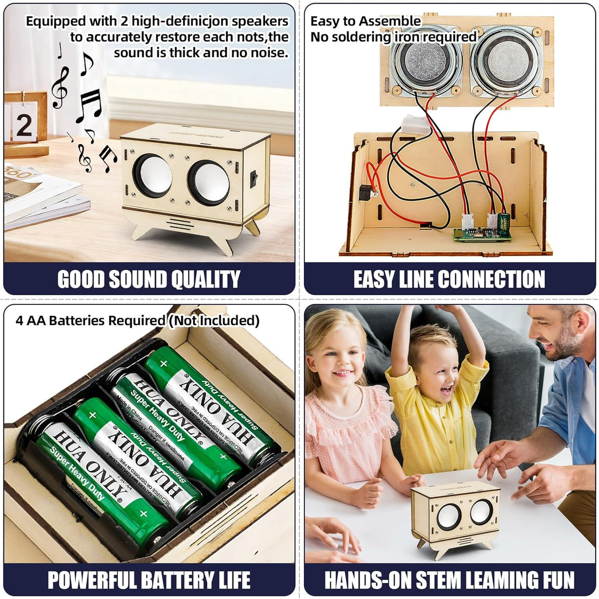 Kit de Electrónica DIY, Altavoz Bluetooth, Regalo para Jóvenes