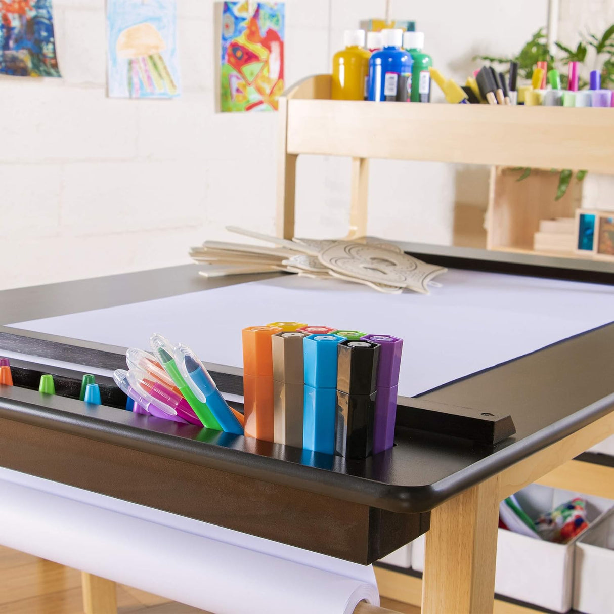 Centro de arte Mesa de dibujo y pintura para niños