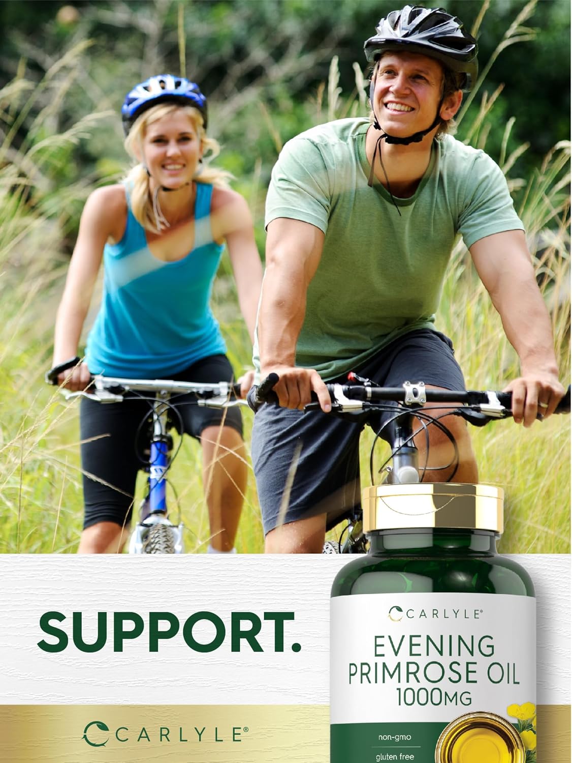 Suplementos Carlyle Cápsulas de aceite de onagra de 1000 mg