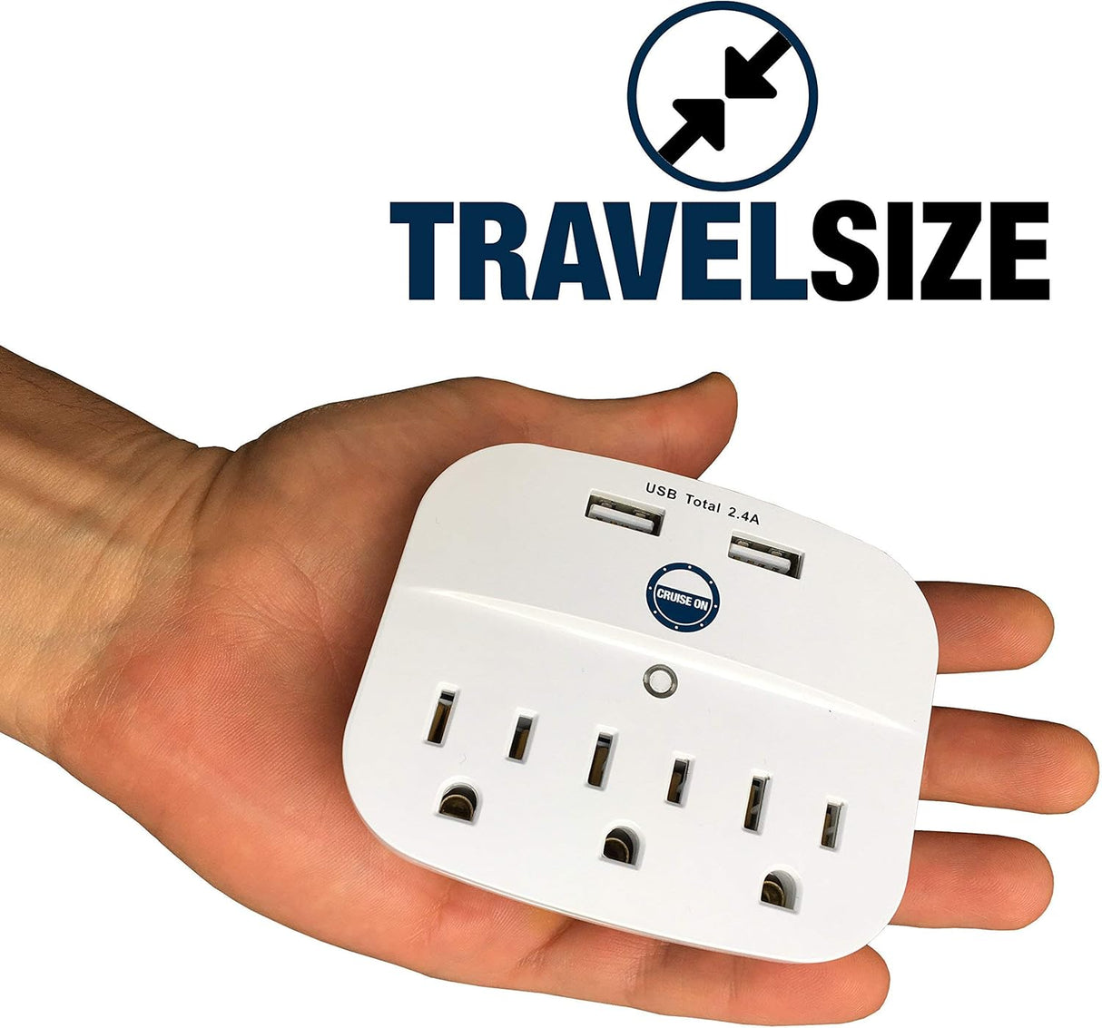 Regleta de alimentación de crucero sin protector de sobretensiones con salidas USB, aprobada por el barco (sin protección contra sobretensiones), esenciales para crucero en 2023, 2024 y 2025