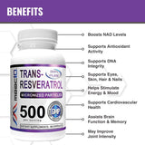 Suplement Trans-Resveratrol micronizado 180 cápsulas 3 pack