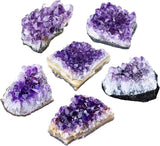 Jovivi Racimos de amatista, geoda de amatista natural en bruto