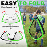 Porteria de futbol plegable, incluye red y bolso de traslado