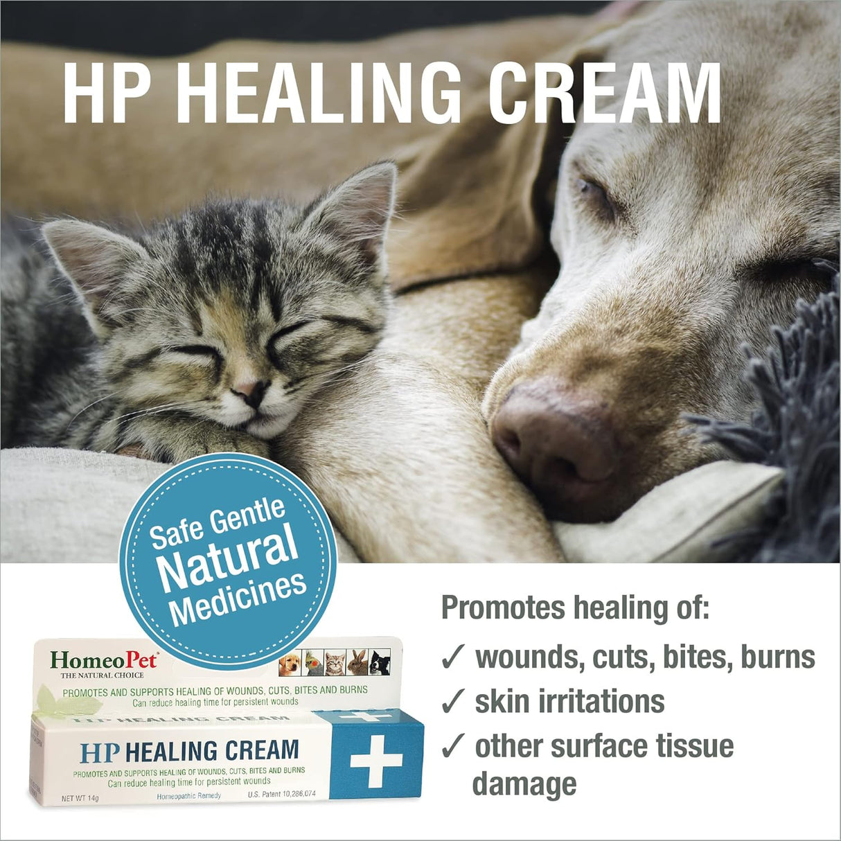 Crema curativa calmante para gatos HomeoPet