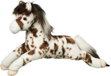 Peluche de caballo blanco/marrón