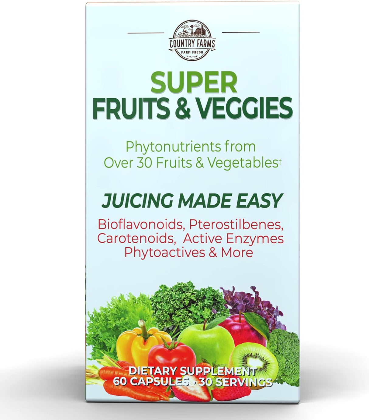 Suplementos Alimenticios frutas y verduras