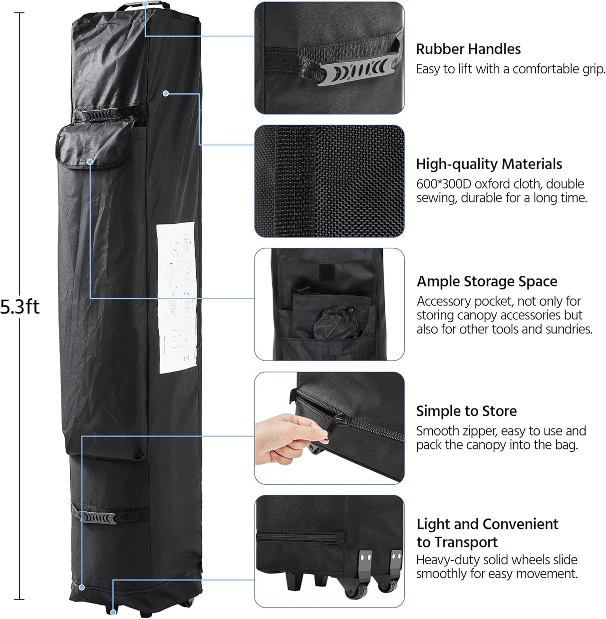 Tienda Yaheetech: Carpa Instantánea 10x10, Pesada y Impermeable