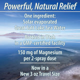 Spray de Magnesio para Pies y Piernas | Made en EE.UU. | Relajación y Alivio, 3oz