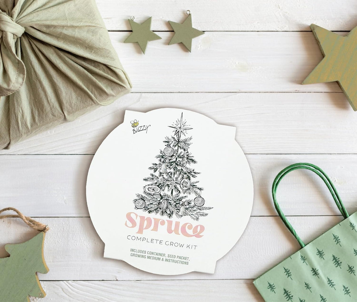 Mini Kit de Crecimiento de Árbol de Navidad BUZZY, Garantizado