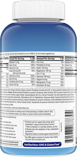 Multivitamínico para hombres y antioxidantes sin gluten